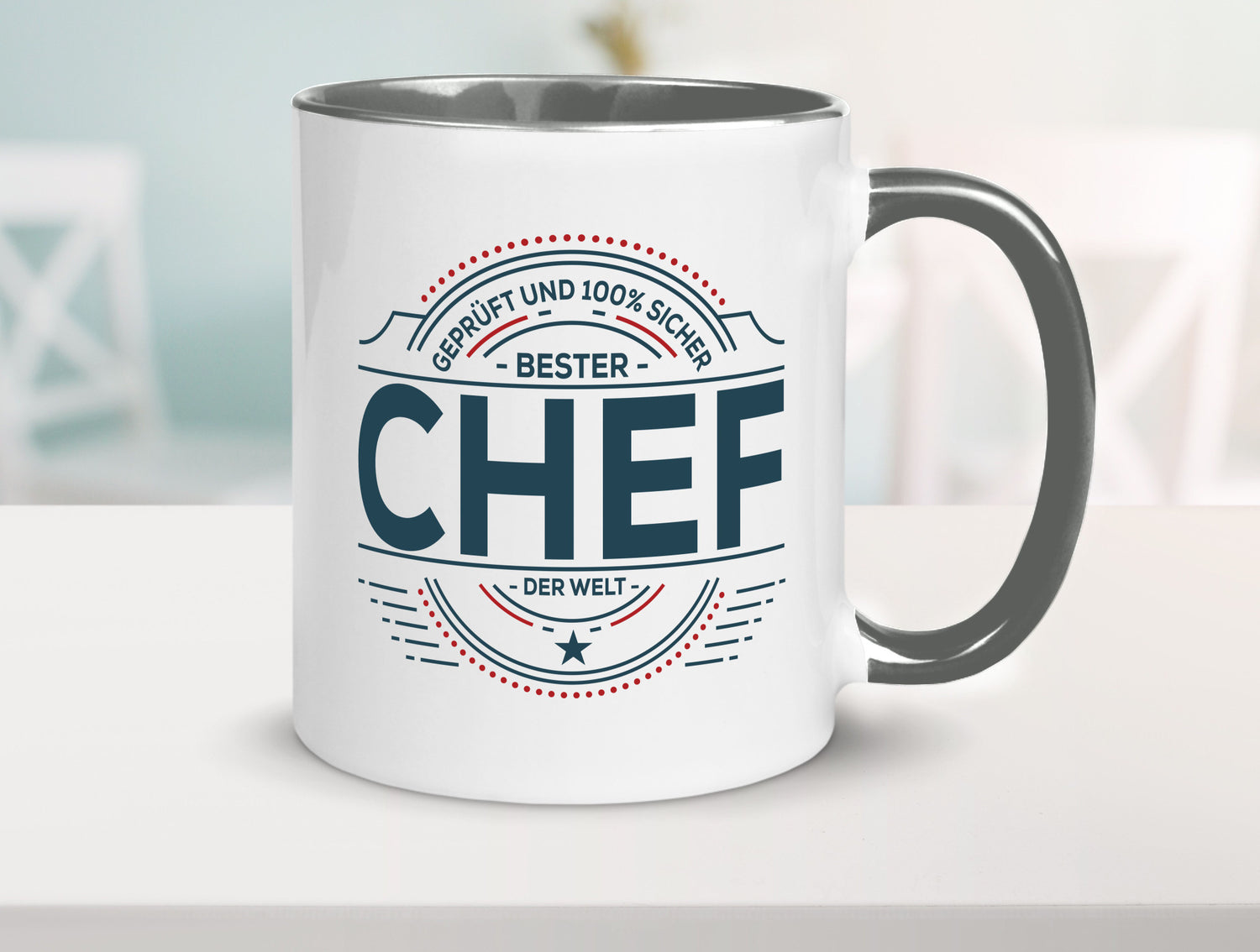 Geprüft und sicher: Chef | Führungskraft Vorgesetzter lustig Arbeit Kollegen