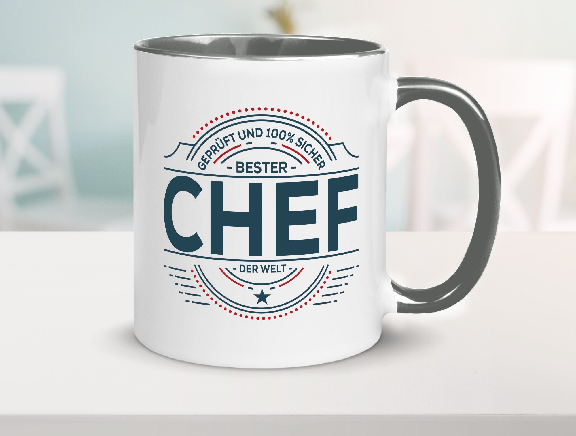 Geprüft und sicher: Chef | Führungskraft Vorgesetzter lustig Arbeit Kollegen