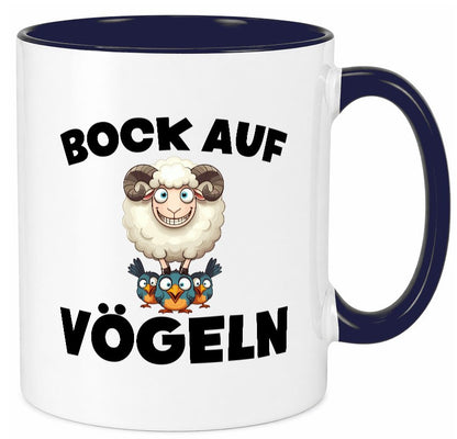 Bock auf Vögeln | Vögel Lustig v2 Humor Geschenkidee Geschenk Tasse