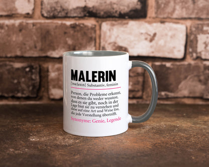 Malerin | Spruch Beruf lustig Malerinnen Humor Arbeit Kollegen Büro