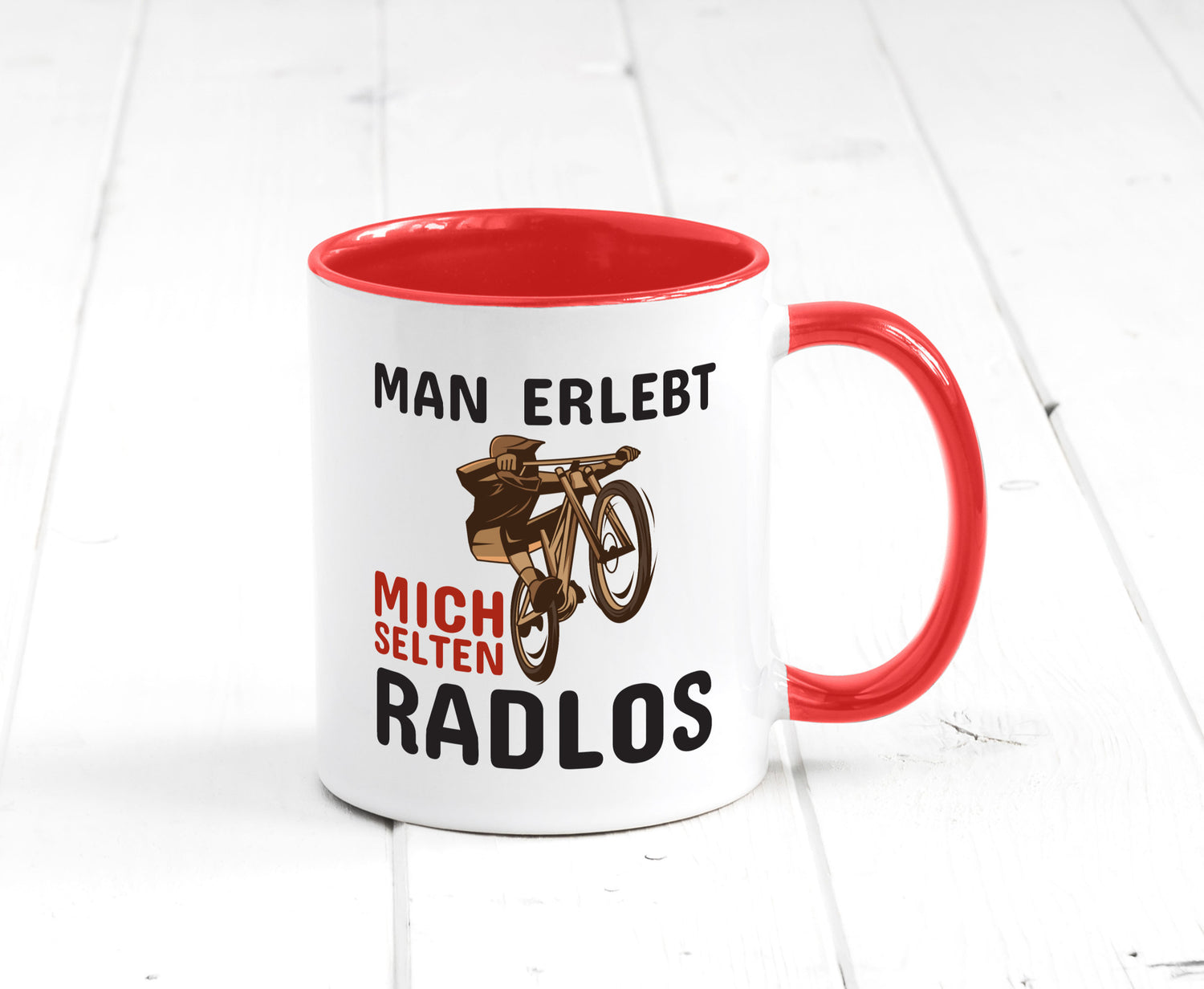 Selten Radlos | Spruchtasse Fahrrad Männer Humor lustiger Spruch Geschenk
