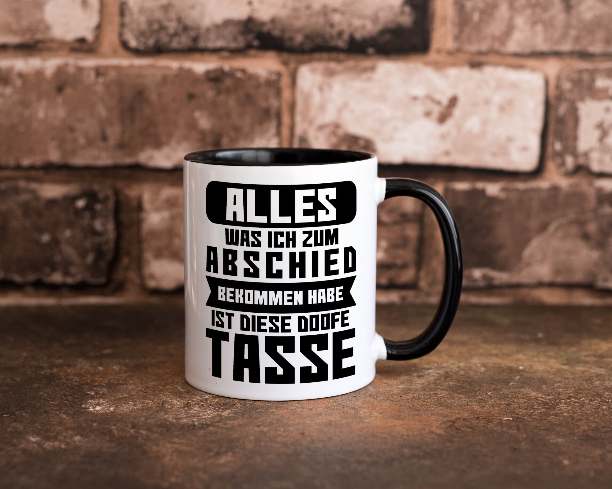 Zum Abschied | Kollegen Jobwechsel Büro Abschluss Geschenk Arbeit lustiger