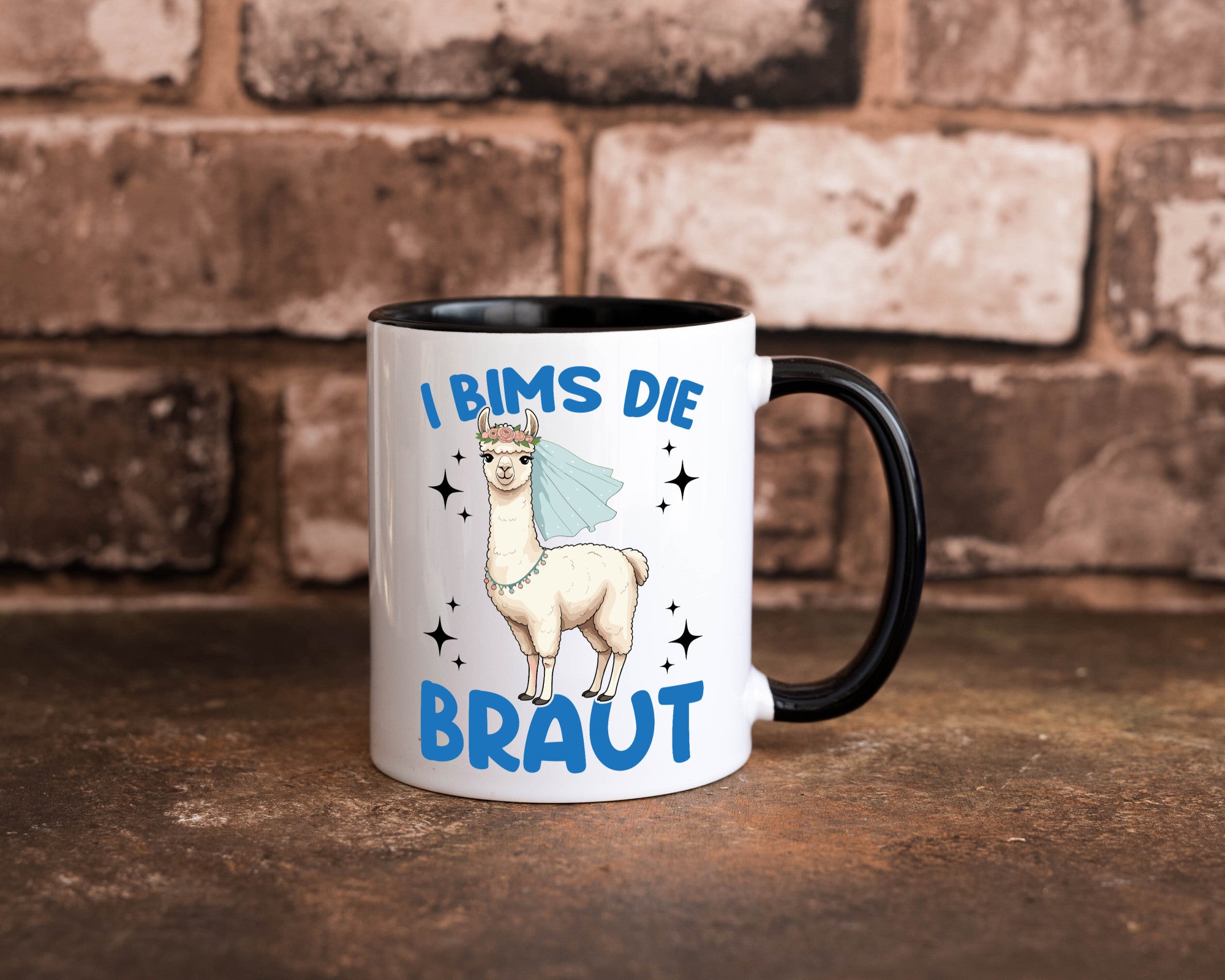 I Bims die Braut | Lama JGA Hochzeit lustig Humor Geschenkidee Geschenk Tasse