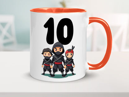 10. Geburtstag | 10 Jahre Ninja Humor Geschenkidee Tasse