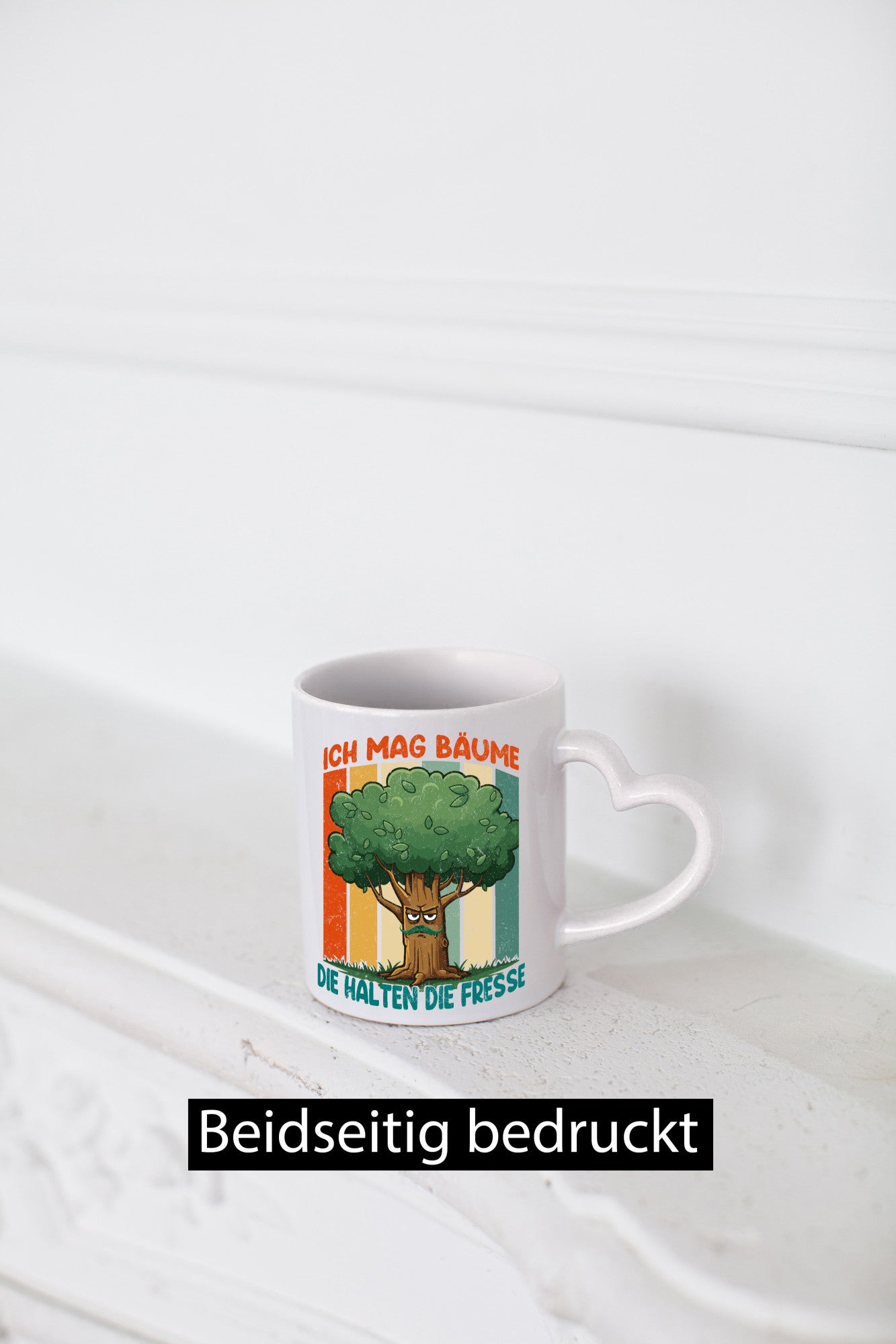 Ich mag Bäume die halten Fresse | v2 lustig Humor Geschenkidee Geschenk Tasse