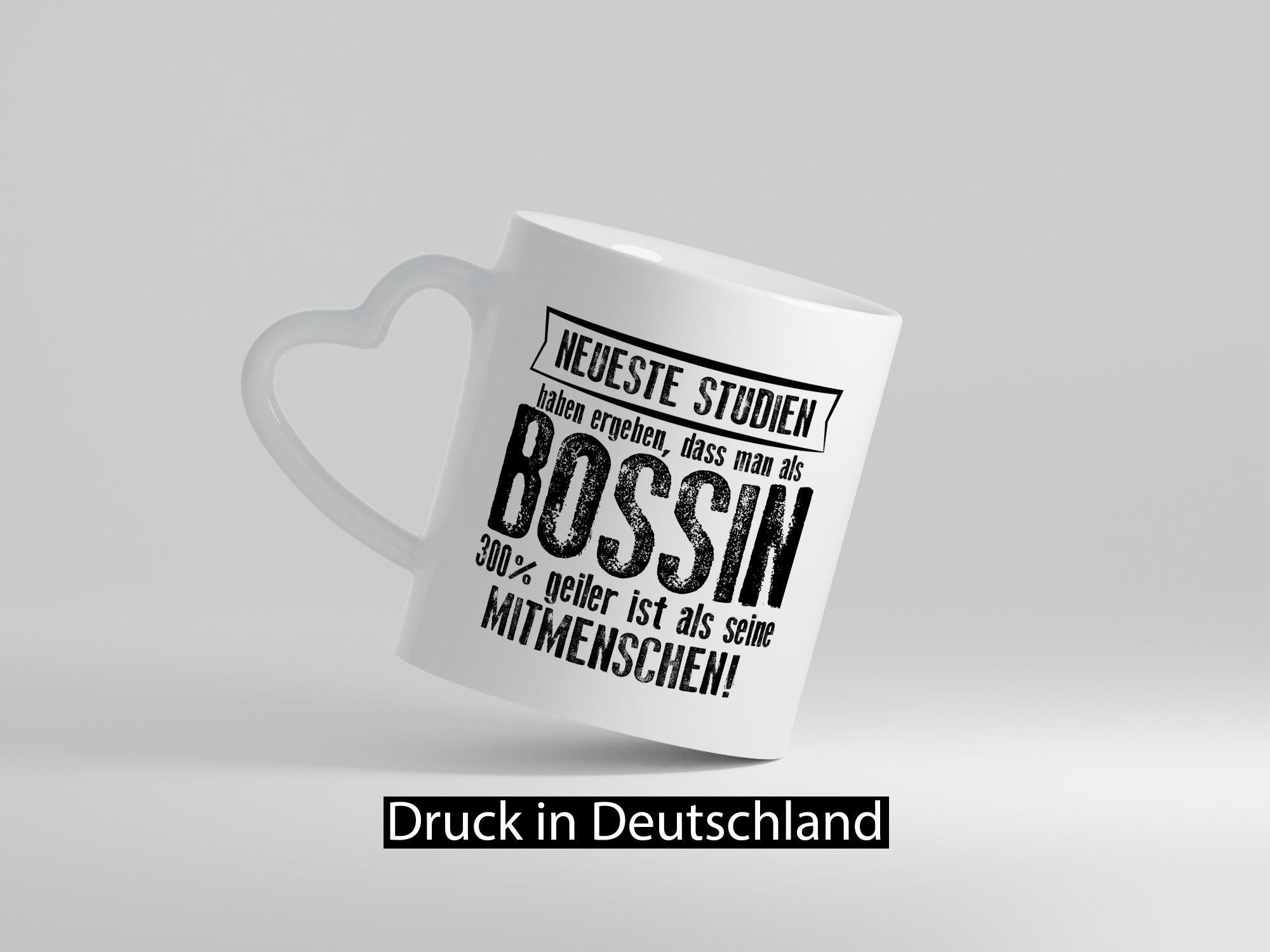 Neueste Studien: Chefin | Führungskraft Vorgesetzte Geschenkidee Humor Tasse