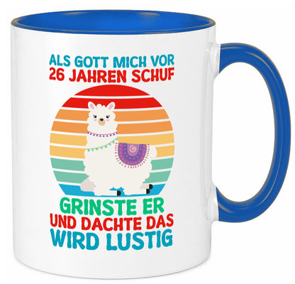 26. Geburtstag | 26 Jahre Gut Schuf mich Lama v2 lustiger Spruch Geschenk