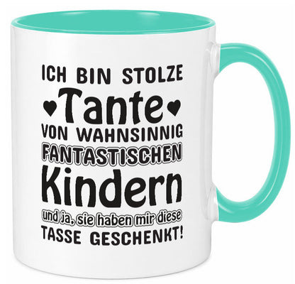 Stolze Tante | Spruch Tasse lustig Neffe Nichte lustiger Geschenk Humor