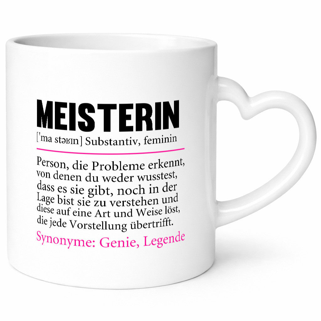 Meisterin | Spruchbecher lustig Meisterbrief Beruf lustiger Spruch Geschenk
