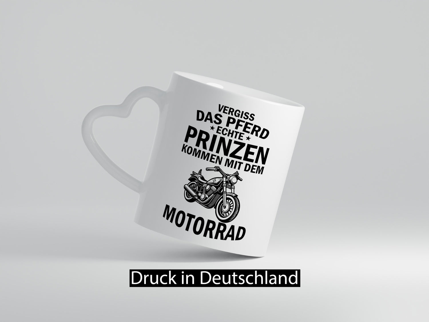 Vergiss das Pferd echte Prinzen kommen mit dem Motorrad v2 Geschenkidee Humor