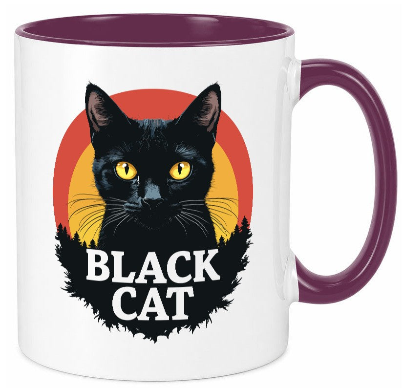 Black Cat | Schwarze Katze Böse Humor Tierliebhaber Geschenkidee Tasse