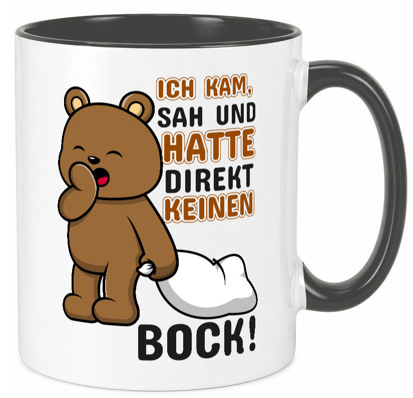 Direkt keinen Bock! | Büro Faultier Morgenmuffel Geschenk Arbeit Kollegen