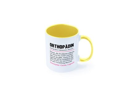 Orthopädin | Spruch Beruf Humor Orthopädie v2 Arbeit Kollegen Büro Geschenkidee