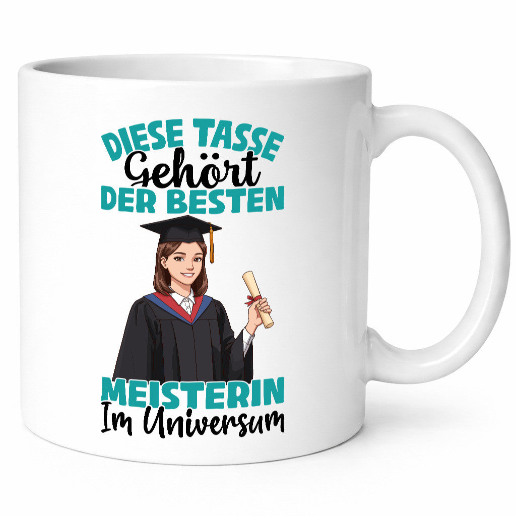 Im Universum: Meisterin | Meisterbrief Geschenk Humor Geschenkidee lustiger
