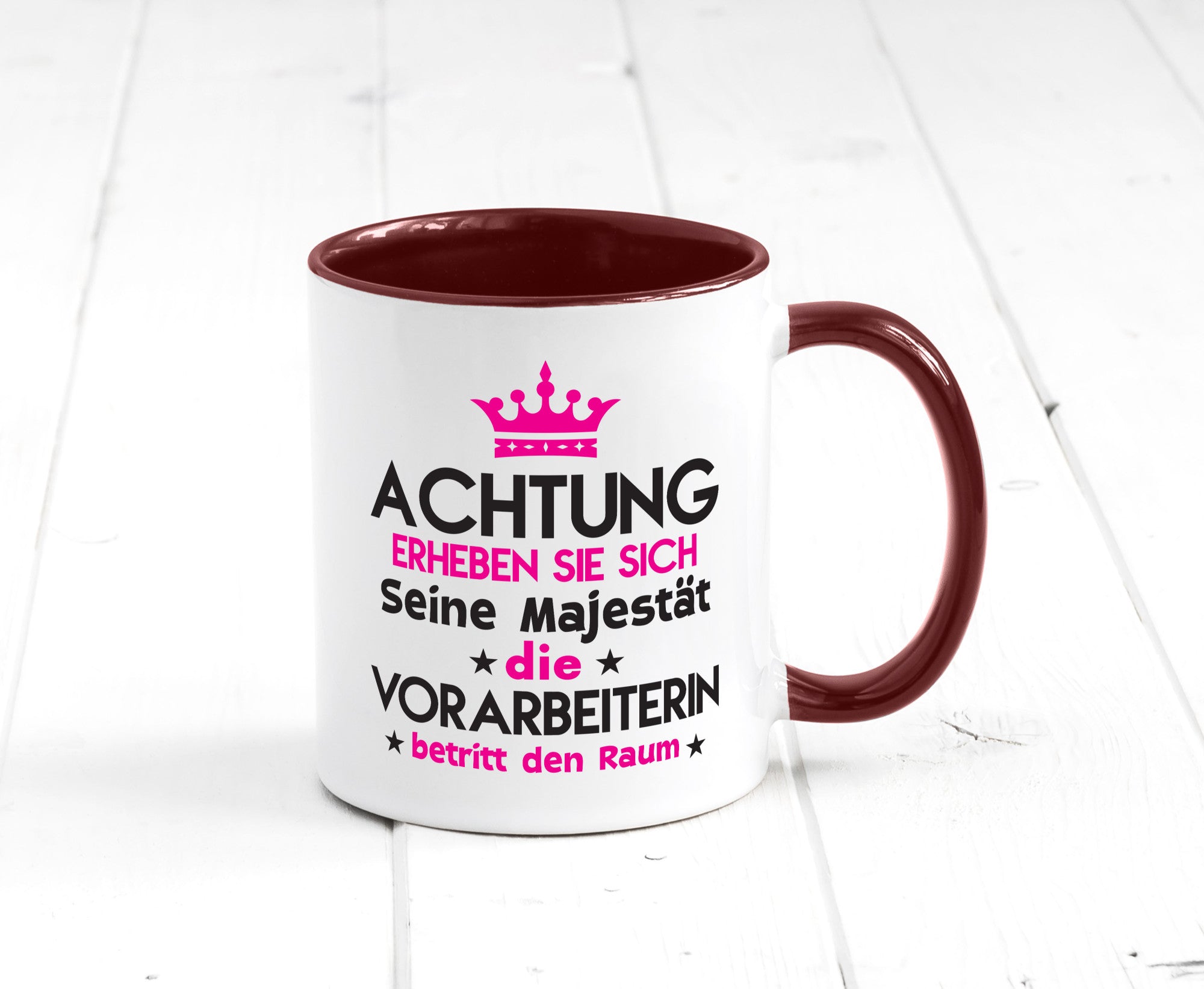 Seine Majestät Vorarbeiterin | Kollegin Teamleiter lustig Arbeit Kollegen Büro