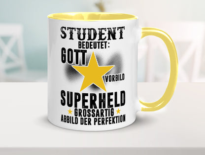 Bedeutung von Student | Universität Uni Studium Geschenkidee Humor Tasse