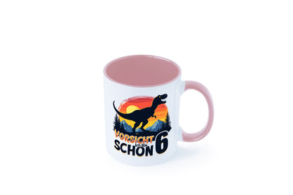 6. Geburtstag | 6 Jahre Dinosaurier Geschenkidee Humor Tasse