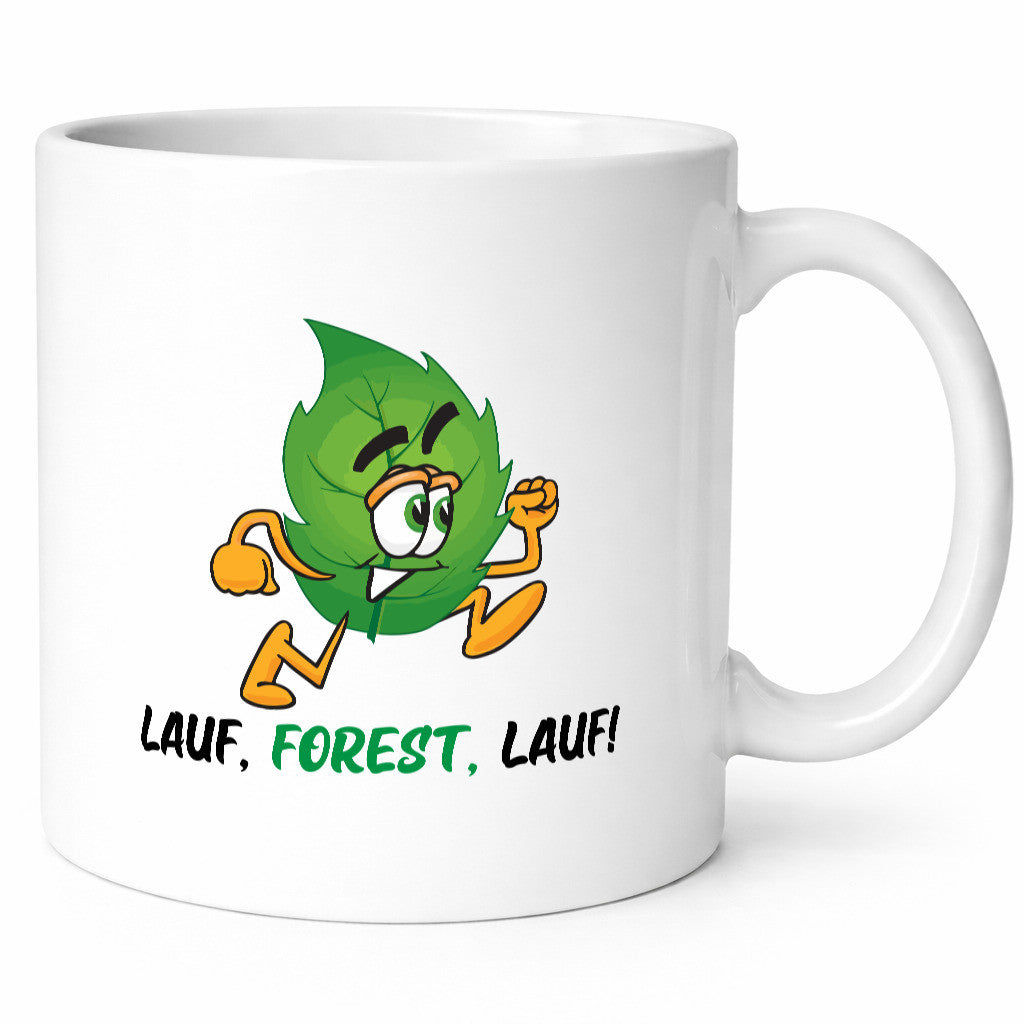 Lauf Forest | rennendes Blat Geschenk Humor Geschenkidee lustiger Spruch Tasse