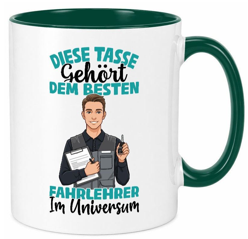 Im Universum: Fahrlehrer | Fahrschule lustig Humor Geschenkidee Geschenk Tasse