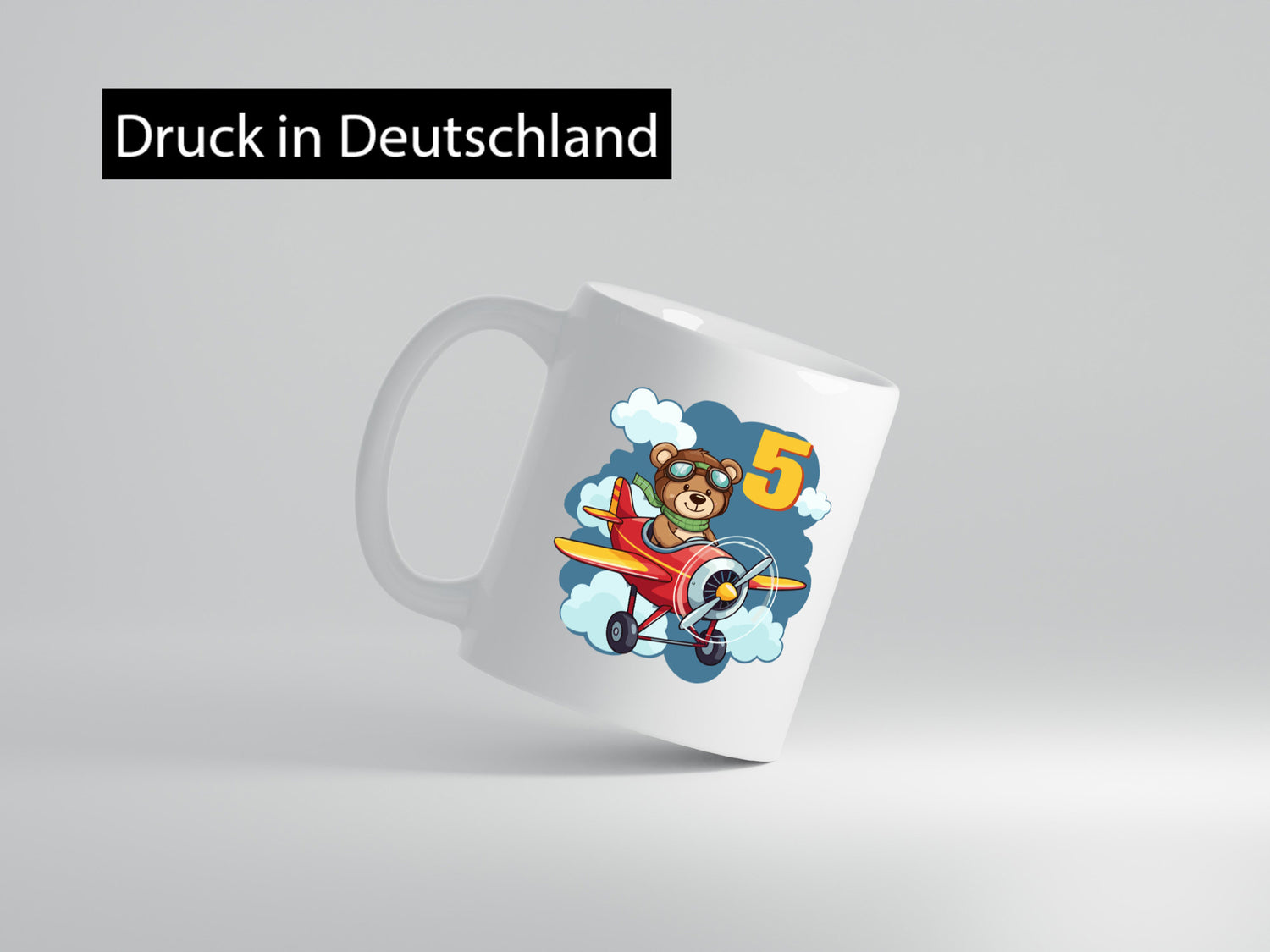 5. Geburtstag | 5 Jahre Kinder Pilot Flugzeug Geschenkidee Humor Tasse