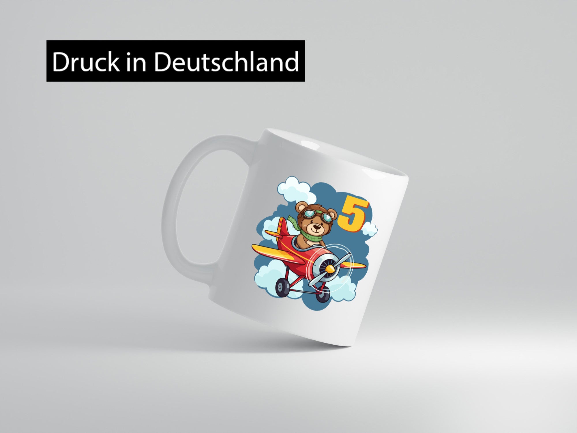 5. Geburtstag | 5 Jahre Kinder Pilot Flugzeug Geschenkidee Humor Tasse