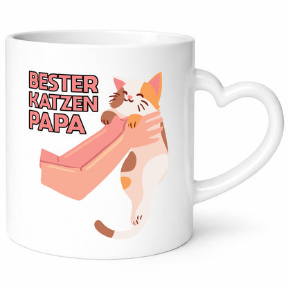 Bester Katzenpapa | Katze Gabel Geschenk Tierliebhaber Humor lustiger Spruch