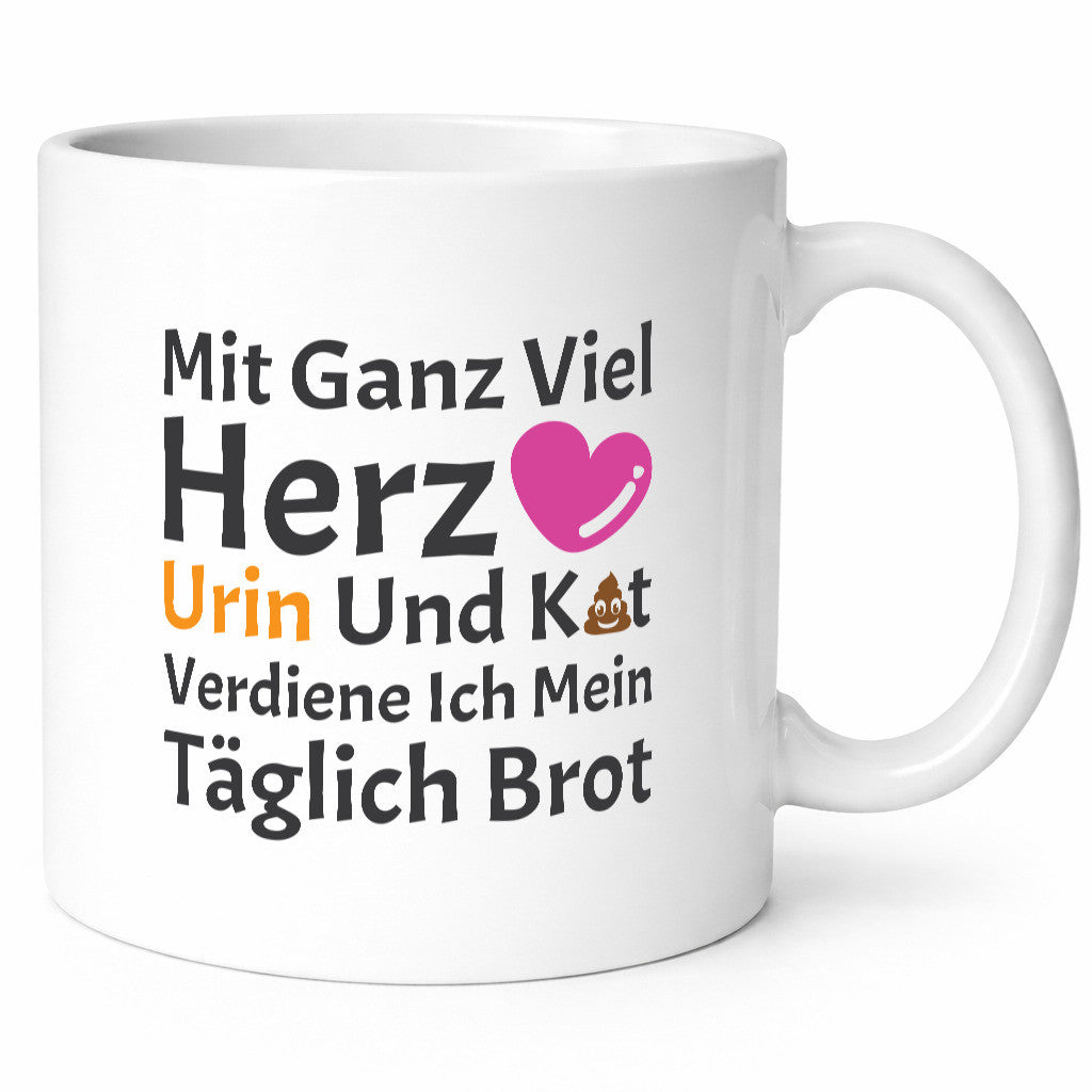 Herz, Urin, Kot, damit verdien ich mein Brot | Kothaufen lustiger Spruch