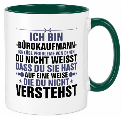 Löse Probleme: Bürokaufmann | Kaufmann Geschenkidee Arbeit Kollegen Büro Humor Tasse