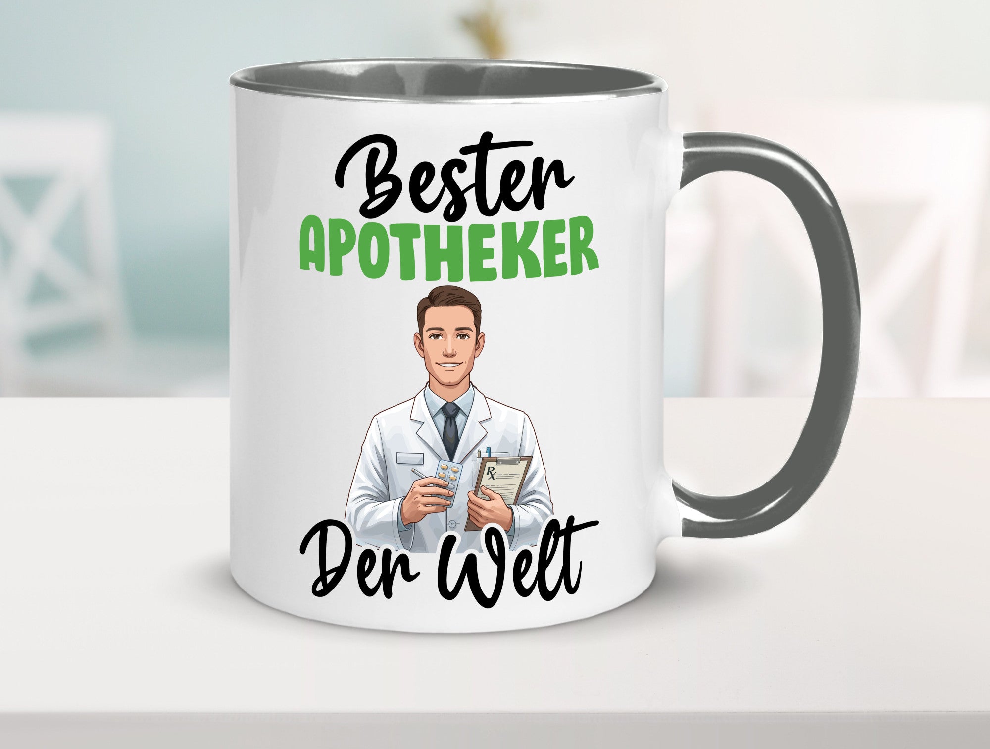 Bester Apotheker | Apotheke Pharmazie v2 Humor Geschenkidee Tasse