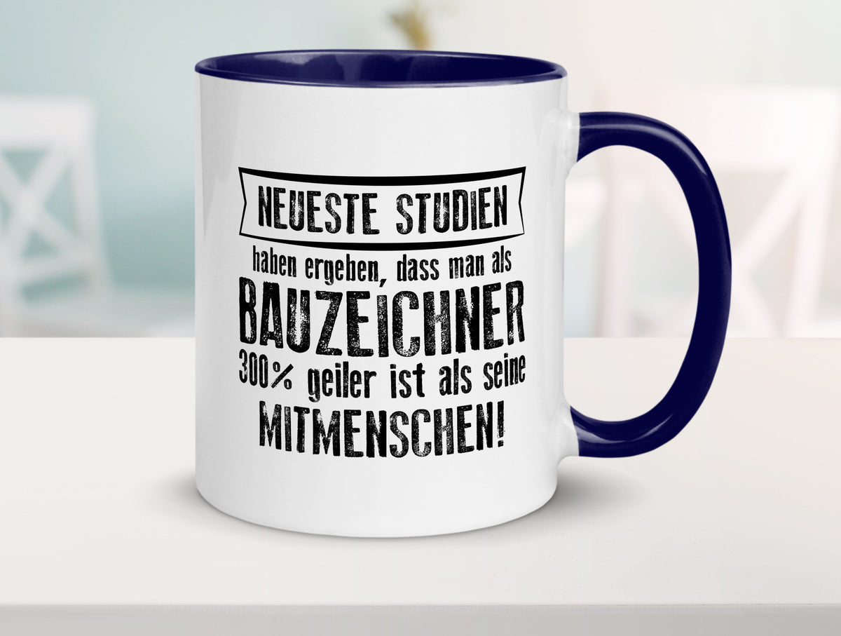 Neuste Studien: Bauzeichner | Zeichner Humor Geschenkidee Tasse