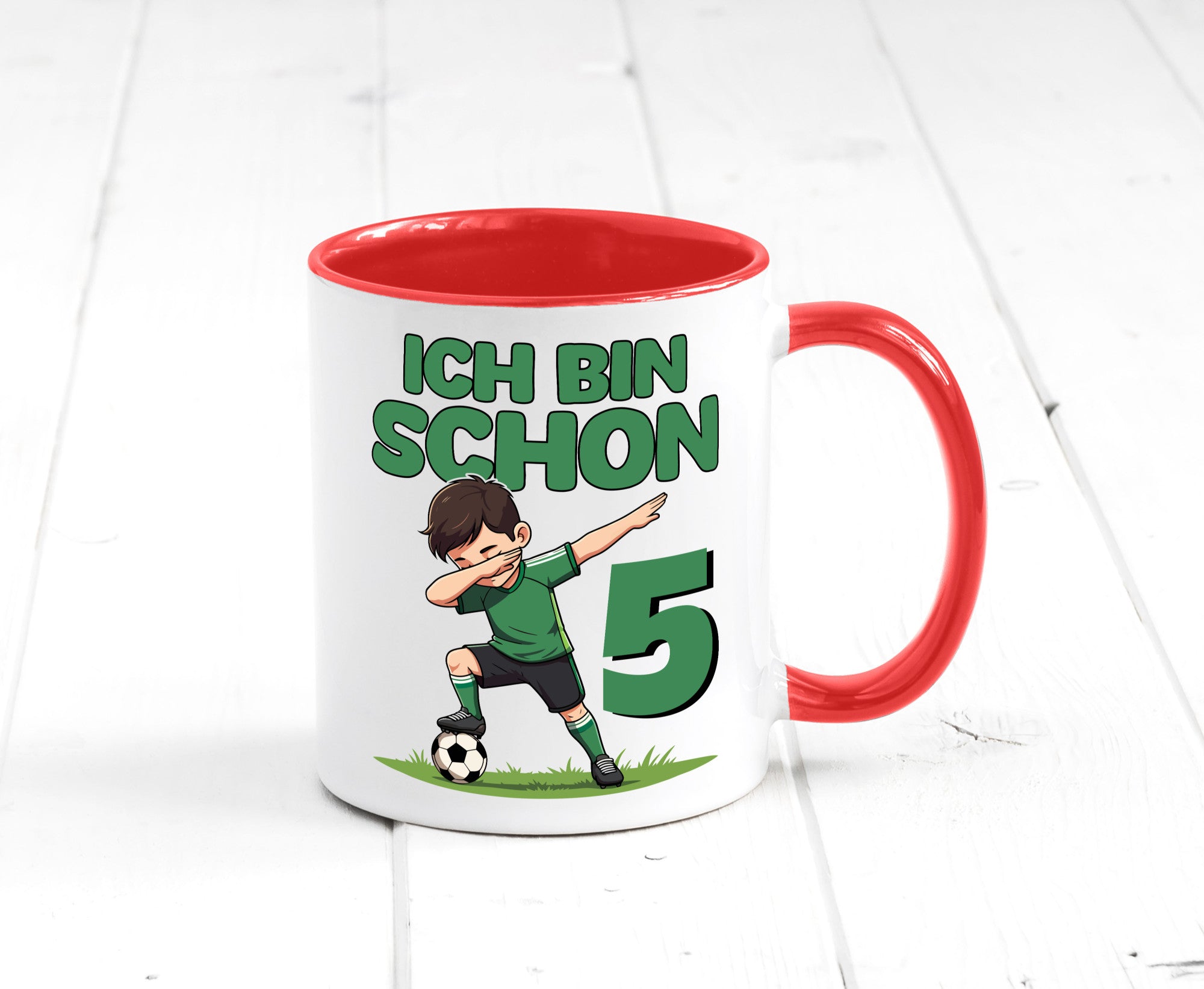 5. Geburtstag | 5 Jahre Fußballer lustiger Spruch Geschenk Geschenkidee Tasse