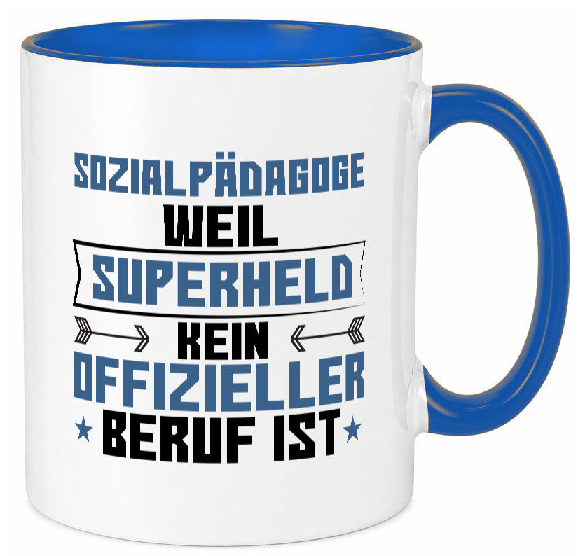 Superheld Sozialpädagoge | Pädagoge lustig Humor Geschenkidee Geschenk Tasse