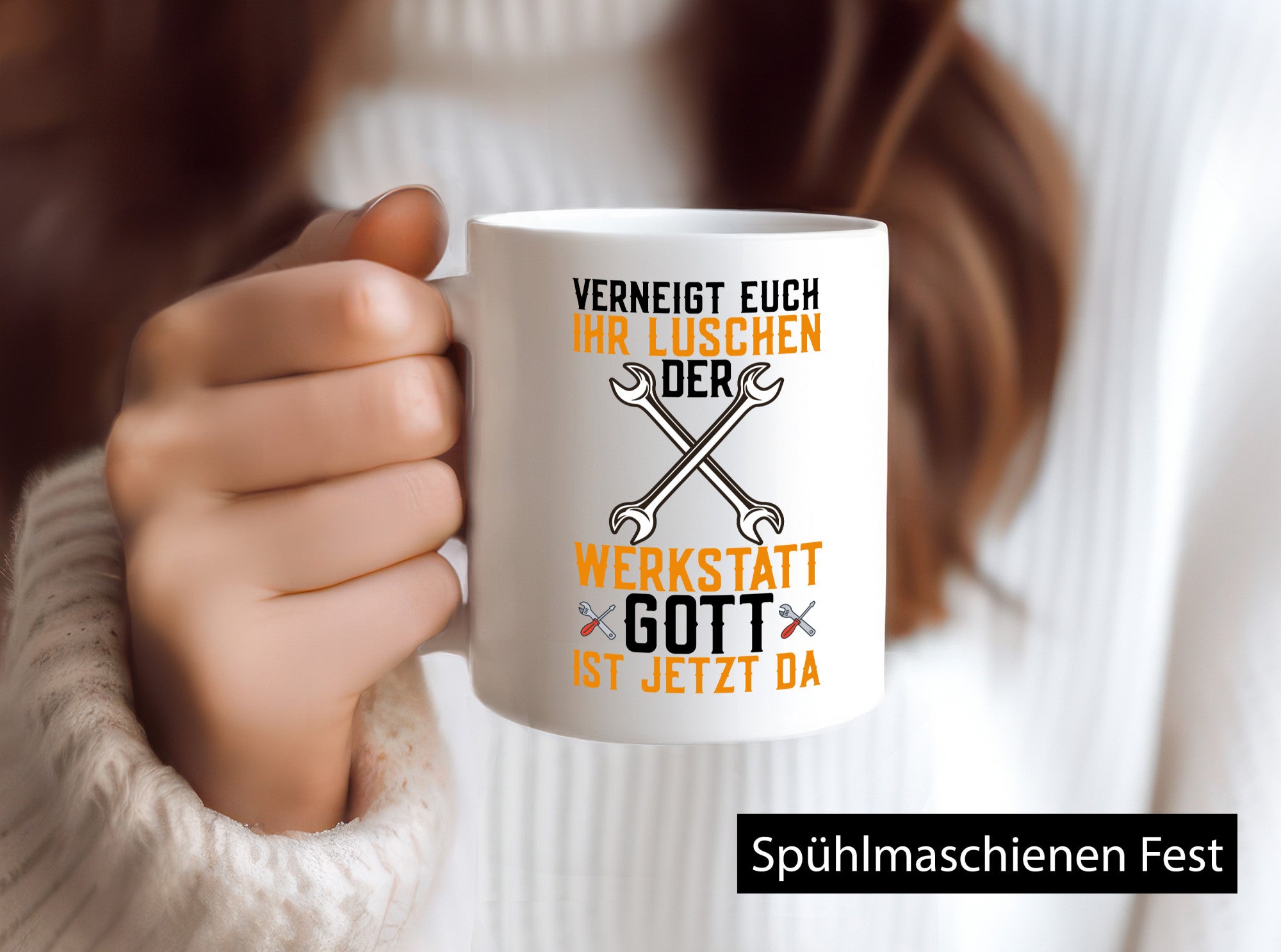 Ihr Luschen | Werkstatt Gott Auto Mechaniker Werkzeug Geschenkidee Humor Tasse