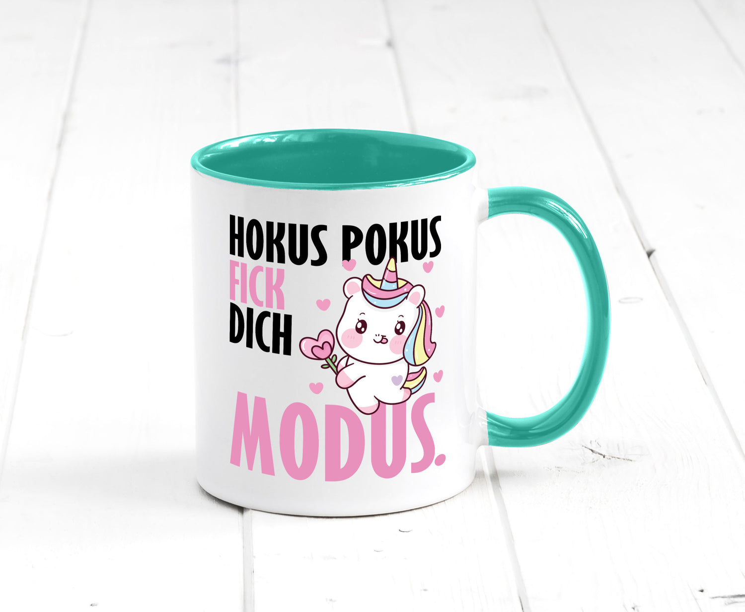 Hokus Pokus lustiger Spruch Geschenk Humor Geschenkidee Tasse
