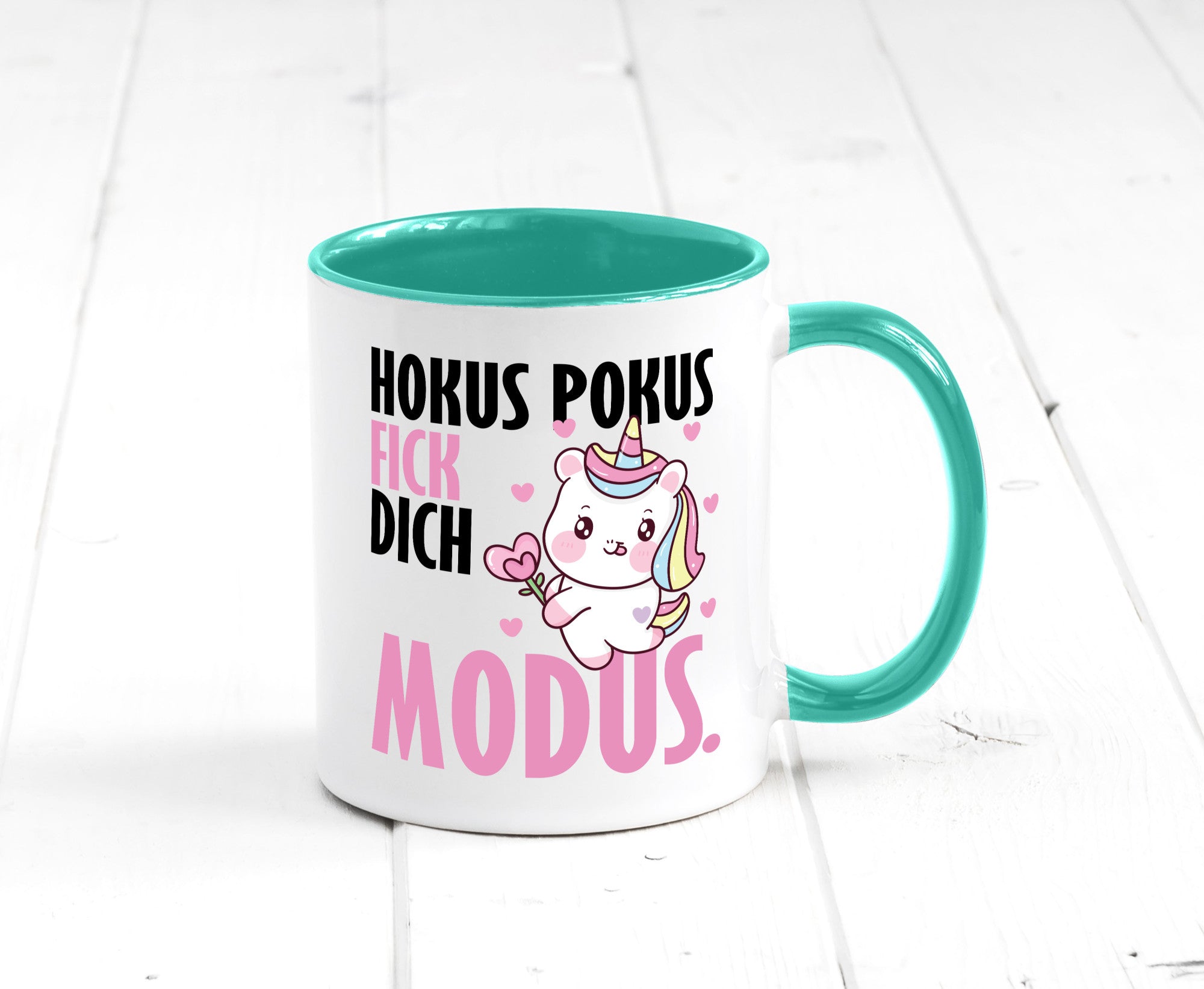 Hokus Pokus lustiger Spruch Geschenk Humor Geschenkidee Tasse