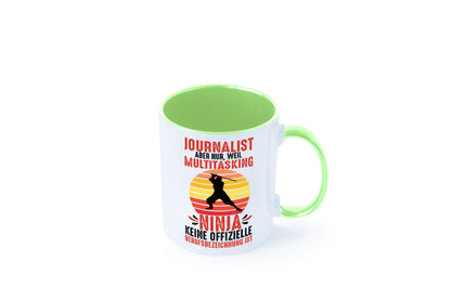 Journalist weil Multitasking Ninja kein Beruf ist Geschenk Arbeit Kollegen Büro