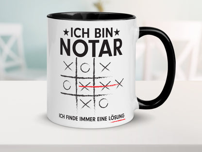 Löse Probleme: Notar | Jurist lustiger Spruch Geschenk Humor Geschenkidee Tasse