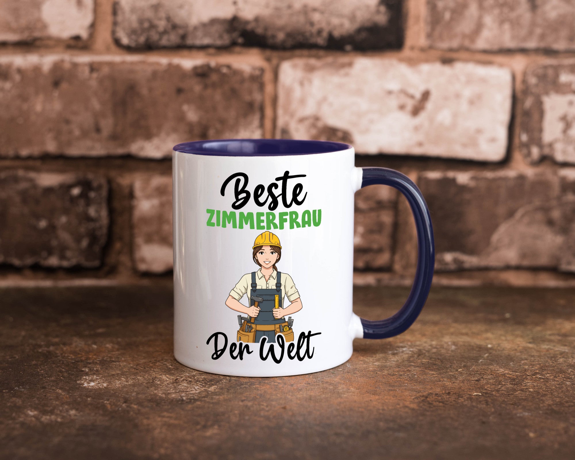 Beste Zimmerfrau| Holzbau | Handwerkerin v2 Geschenk Humor Geschenkidee