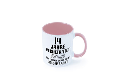 14 Jahre Verheiratet, immer noch am Leben! lustig Humor Geschenkidee Geschenk