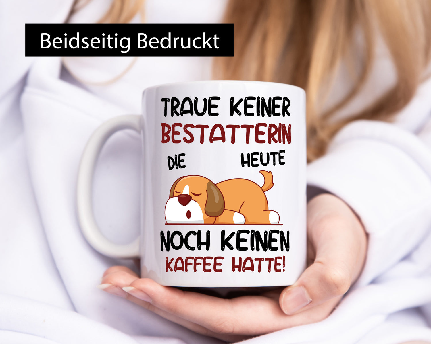 Traue keiner Bestatterin | Bestattung Totengräberin Geschenk Humor Geschenkidee