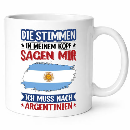 Argentinien | Urlaub Stimmen in meinem Kopf Traumland lustig Humor Geschenkidee