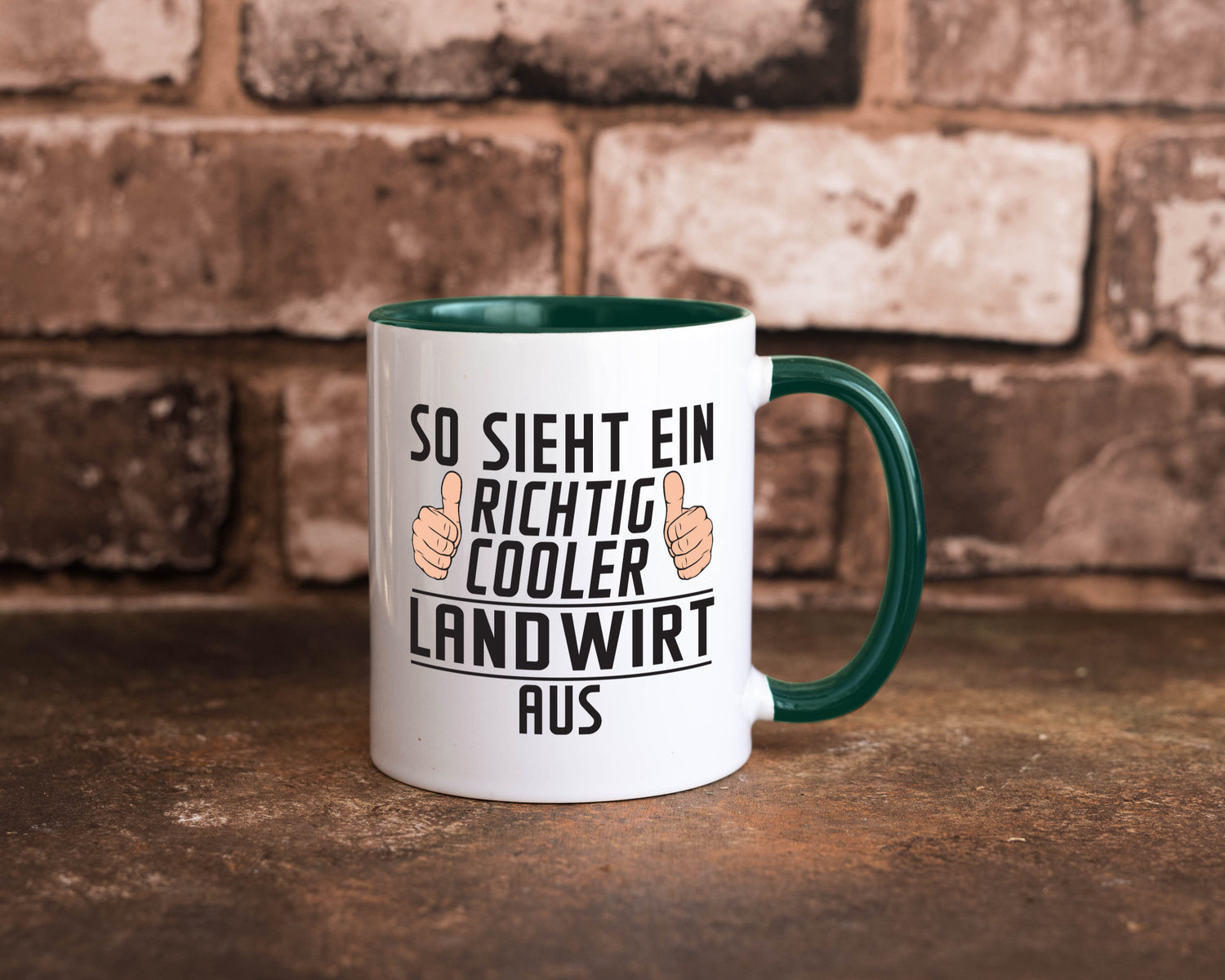 Richtig Cooler Landwirt | Bauer Landwirtschaft lustig Humor Geschenkidee Tasse