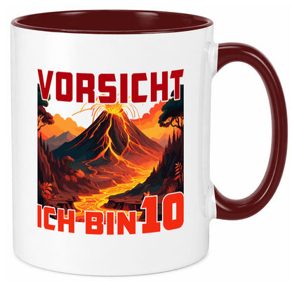 10. Geburtstag | 10 Jahre Vulkanausbruch Vulkan Humor Geschenkidee Tasse