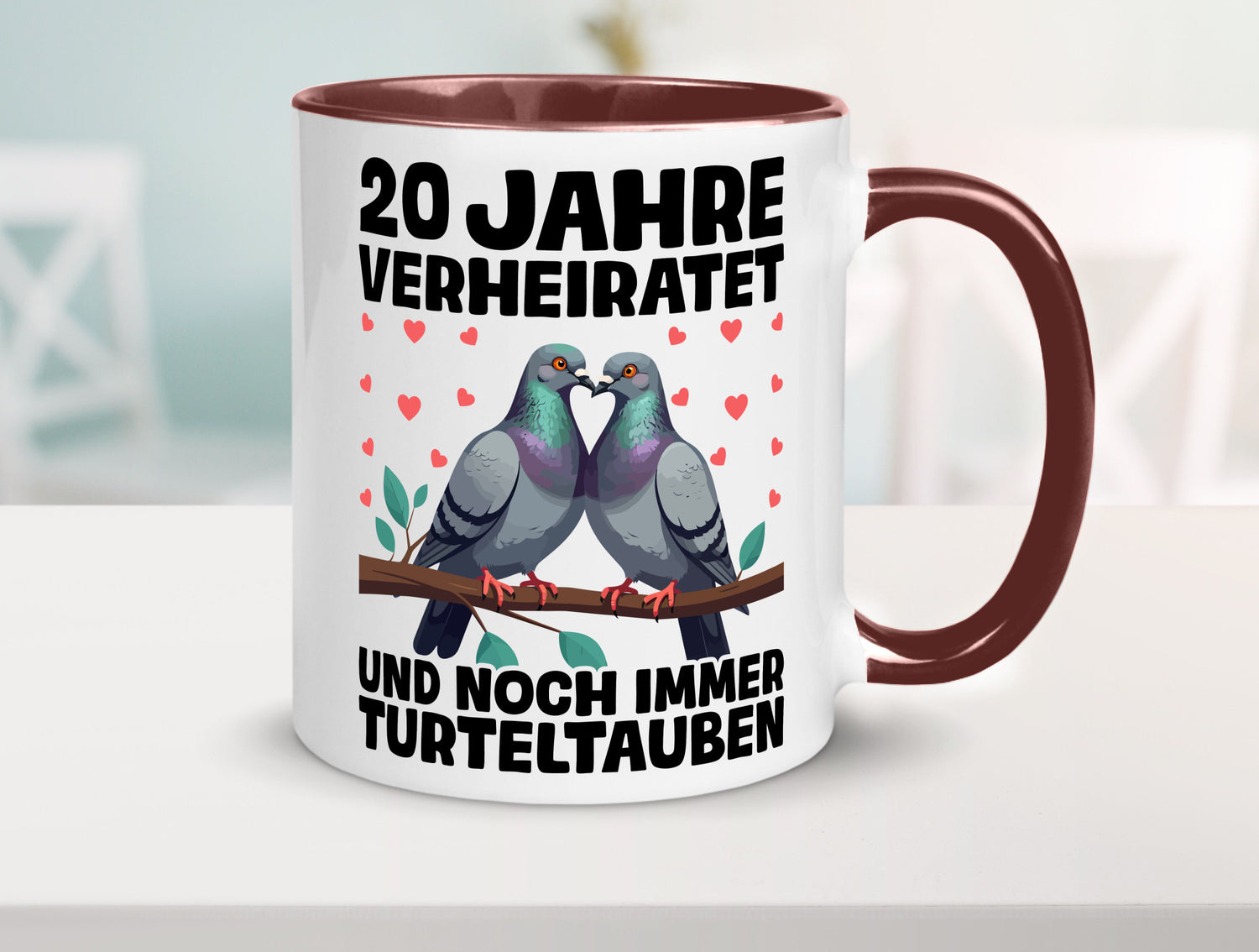 20 Jahre verheiratet | Turteltauben Ehe Ehepaar lustig Humor Geschenkidee