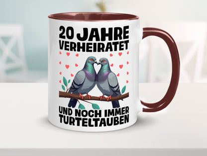 20 Jahre verheiratet | Turteltauben Ehe Ehepaar lustig Humor Geschenkidee