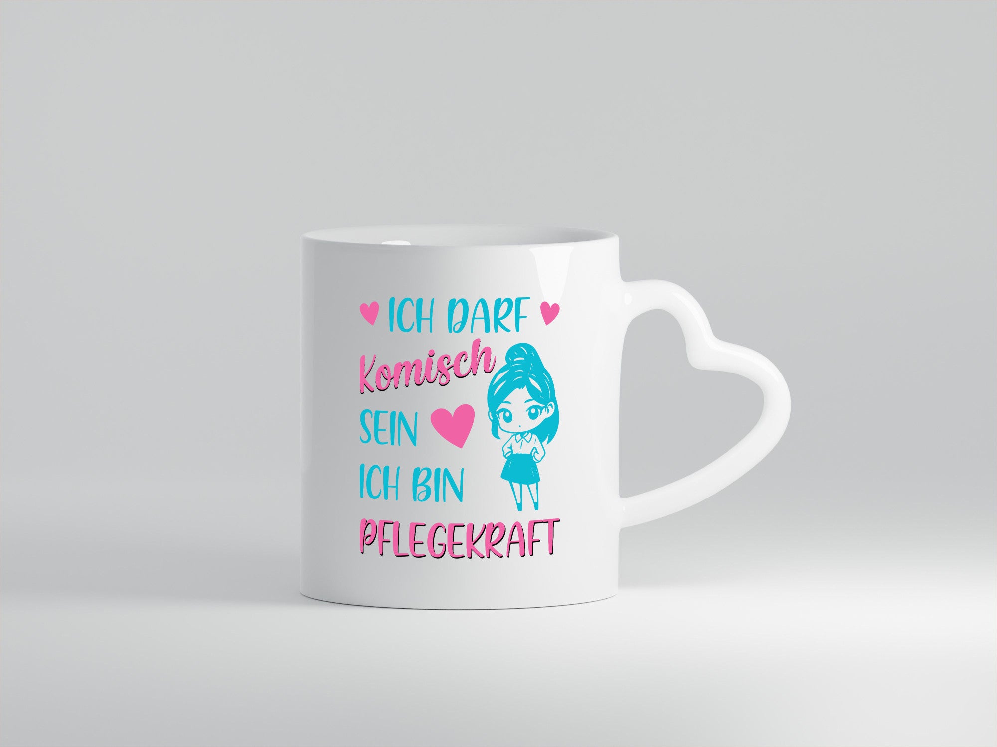 Ich darf komisch sein | Pflegekraft Geschenkidee Humor Tasse