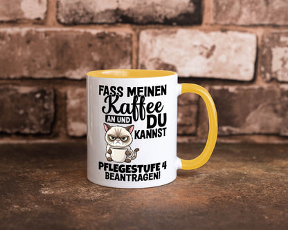 Fass meinen Kaffee an | Pflegestufe 4 Krankenschwester v3 Geschenkidee Humor