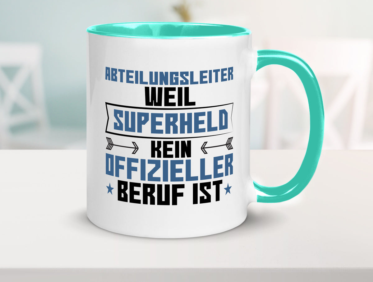 Superheld Abteilungsleiter| Führungskraft Geschenkidee Humor Tasse