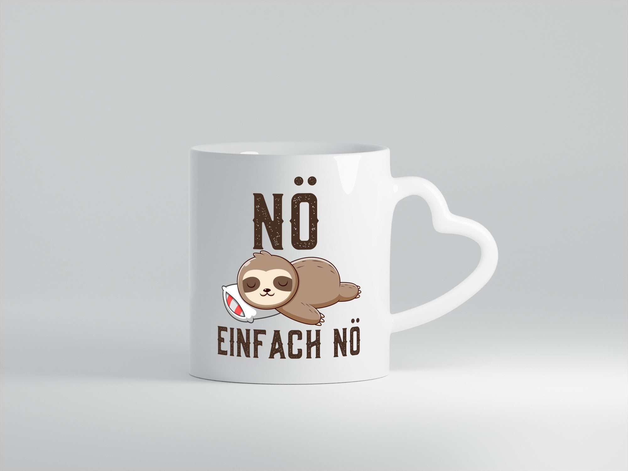 Einfach Nö | Faultier Faulpelz Null Bock Comic Geschenk Tierliebhaber Humor