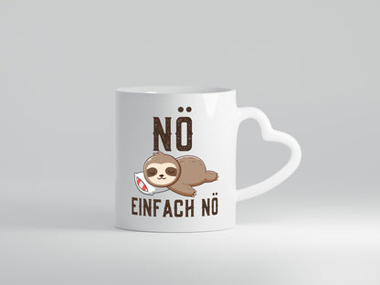 Einfach Nö | Faultier Faulpelz Null Bock Comic Geschenk Tierliebhaber Humor